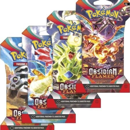 Obsidian Flames Sleeved Booster Pack Art Bundle
